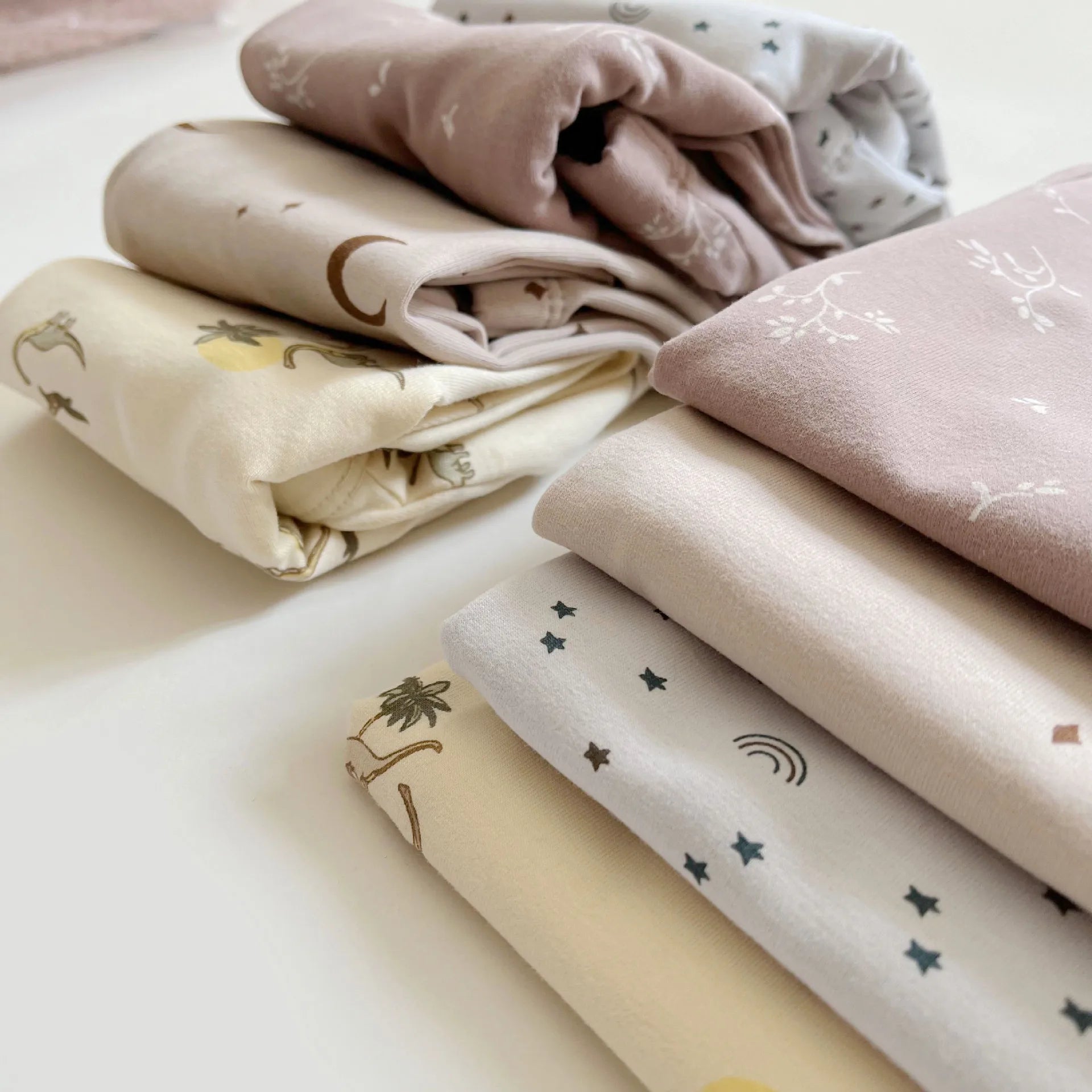 2Pcs Set Short Staple Cotton Warm Children'S Home Clothes Autumn and Winter Baby Pajamas Long Sleeved Base Children Clothing Set