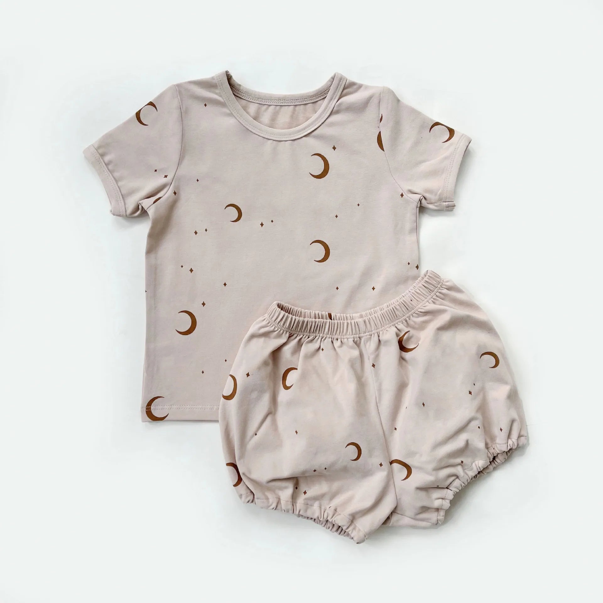 2Pcs Set Short Staple Cotton Warm Children'S Home Clothes Autumn and Winter Baby Pajamas Long Sleeved Base Children Clothing Set